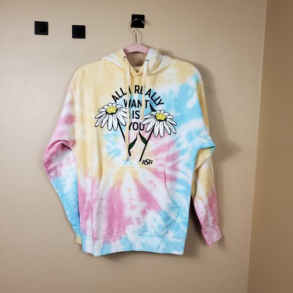 By Samii Ryan All I Want Multicolor Tie Dye Hoodie Size S - Picture 1 of 10